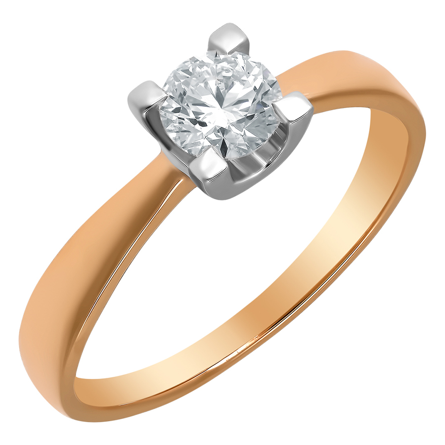 Кольцо, золото, бриллиант, 1-493-10